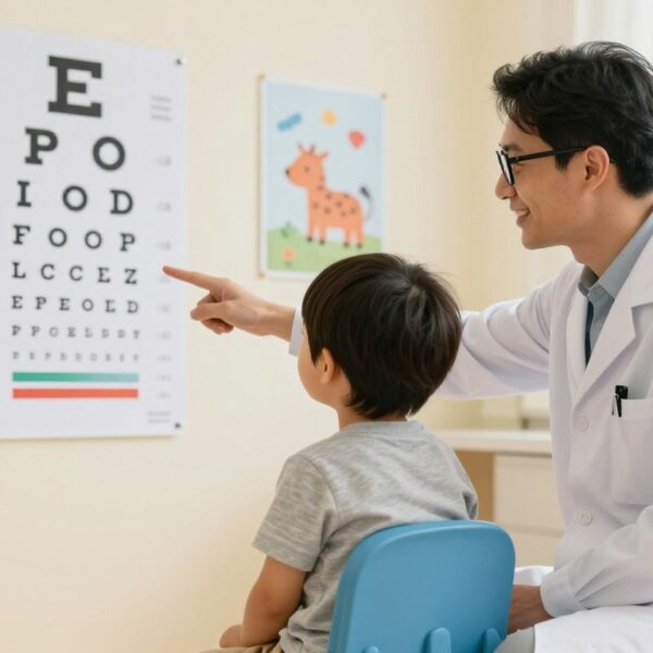 Badanie wzroku u dzieci tablica