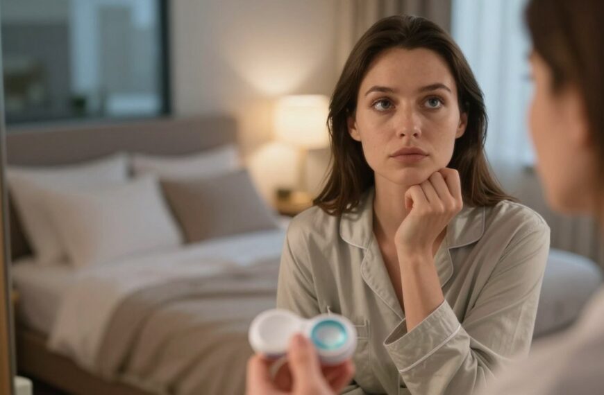 Czy można spać w soczewkach