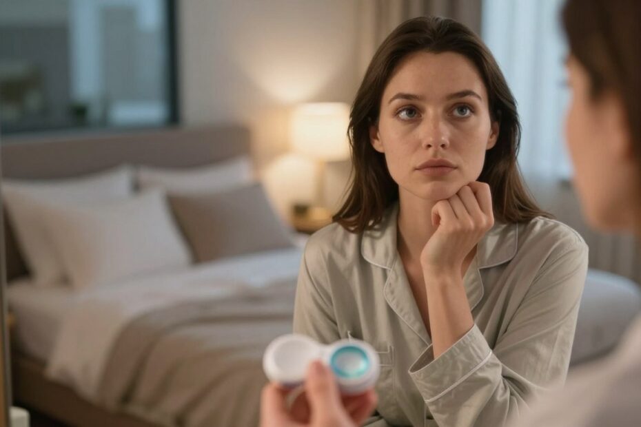 Czy można spać w soczewkach